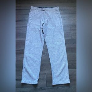 Samuel Windsor Light Gray Cotton Trouser Pants Size 32R (32/31) **Actual 32x30